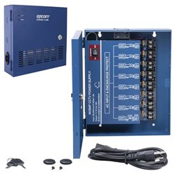 EPCOM FUENTE DE PODER PROFECIONAL HEAVY DUTY DE 11-15 VCD @ 16 AMPER PARA 8 CAMARAS CON VOLTAJE DE ENTRADA DE 110 - 220 VCA