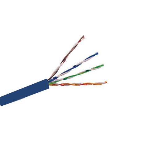 SAXXON OUTP6CCA305AZ3- BOBINA CABLE UTP/ CATEGORIA 6/ INTERIOR / AZUL OBSCURO CCA/ BOBINA 305 MTS/ REDES/ VIDEO/4 PARES