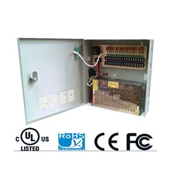 SAXXON PSU1220D18- FUENTE DE PODER  12V CD / 20AMPERES/ CON DISTRIBUIDOR PARA 18 CAMARAS