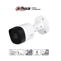 DAHUA HAC-B2A51-28 CAMARA BULLET DE 5MP  LENTE 2.8MM/  IR 20 MTS  IP67 / METALICA /CVI/TVI/AHD/CVBS