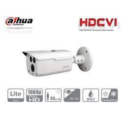 DAHUA HAC-HFW1200D-036-CAMARA BULLET HDCVI 1080P/LENTE 3.6MM/ 87.5 GRADOS APERTURA /  SMART IR 80 MTS/ IP67/ METALICA/ DWDR/ BLC