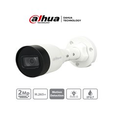 DAHUA IPC-HFW1230S1-S4 - CAMARA IP BULLET 2 MP/ H.265+/ 20 FPS/ LENTE DE 2.8MM/ ANGULO DE 104/ IR DE 30 MTS/ IP67/ PoE/ DWDR/ HL