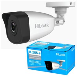 HILOOK SERIES CAMARA BULLET  TIPO BALA IP 2 MEGAPIXELES / 30 MTS IR / EXTERIOR IP67 / POE / DWDR / LENTE 2.8 MM / H.265