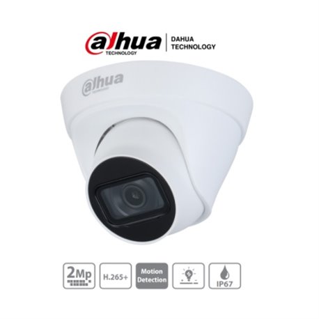 DAHUA EZIP T1B20L28- CAMARA IP DOMO 2 MP/ H265+/ H265/ LENTE 2.8MM/ ANGULO DE VISION 115 GRADOS/ LUZ IR 30 MTS