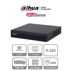 DAHUA XVR1B04-1 DVR 4 CANALES 1080P LITE /WIZSENSE/COOPER 1 / H265+/4 CANALES +1 IP O HASTA 5 CANALES IP4 CANALES CON SMD PLUS