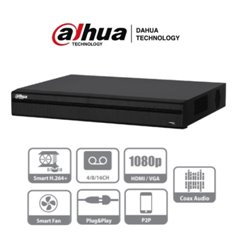 DAHUA XVR5216AN-S2  DVR 16 CANALES 4MEGAPIXELES LITE/ H.264+ / 2 BAHIAS DE DISCOS DUROS / 8 CH IP ADICIONALES / IVS/ HDMI & VGA