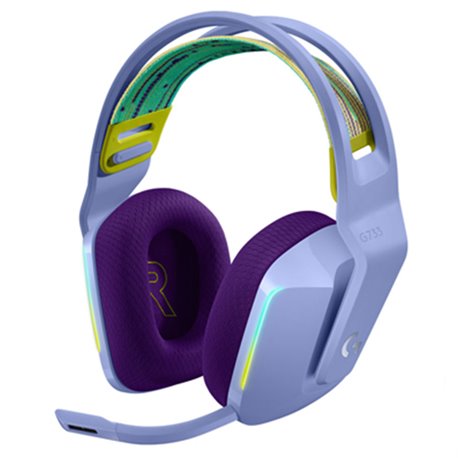 DIADEMA LOGITECH G733 LILA RGB GAMING INALAMBRICOS LIGHTSPEED 981-000889