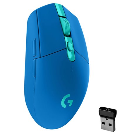 MOUSE LOGITECH GAMING G305 AZUL INALAMBRICO LIGHTSPEED 12.000 DPI MAX VELOCIDAD DE RESPUESTA 1MS