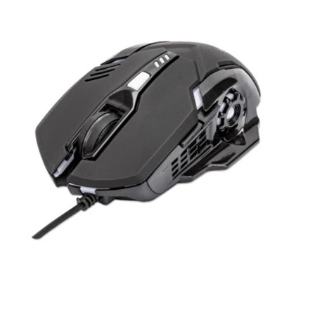 MOUSE MANHATTAN GAMING USB 6 BOTONES NEGRO