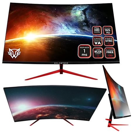 MONITOR BALAM RUSH 27 ULTRA EARTH CURVO FULL HD 1-2 MS 165HZ HDMI DP AUDIO SOPORTE VESA