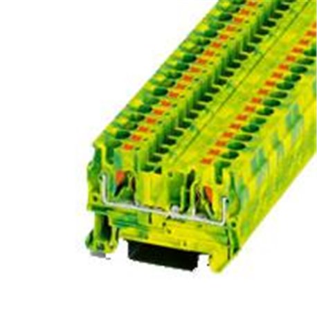 BORNE DE TIERRA PARA CARRIL - PHOENIX CONTACT - PT 4-PE- ORDEN MINIMA 50 PZ