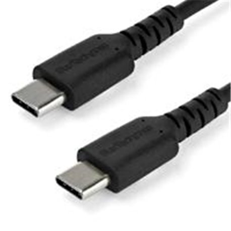CABLE USB TIPO C DE 2 M - CABLE USB C 2.0 RESISTENTE DE CARGA Y DATOS - MACHO A MACHO - NEGRO (RUSB2CC2MB) - STARTECH.COM MOD. R