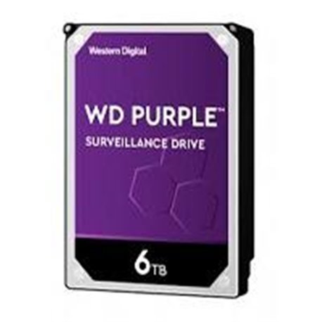 DD INTERNO WD PURPLE 3.5 6TB SATA3 6GB/S 128MB 24X7 PARA DVR Y NVR DE 1-16 BAHIAS Y 1-64 CAMARAS
