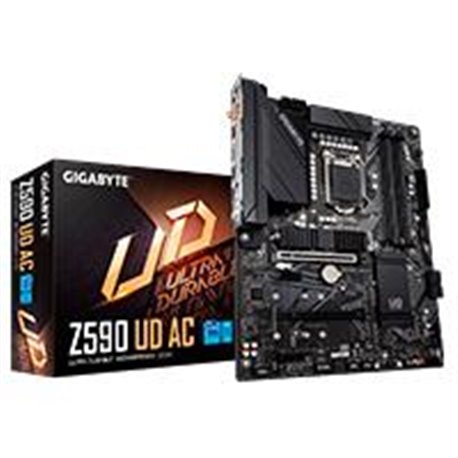 MB GIGABYTE Z590 INTEL S-1200 11A GEN/4XDDR4 3200MHZ/PCIE 4.0/DP/4XUSB 3.2/2X M.2/WIFI/BLUETOOTH/ATX/GAMA ALTA