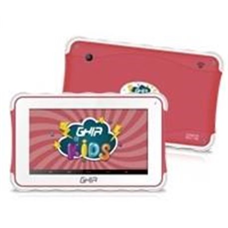 TABLET GHIA KIDS 7 TODDLER GTAB718R/QUAD CORE/1GB/8GB/2CAM/WIFI/BLUETOOTH/ANDROID 8.1 GO EDITION /ROJA