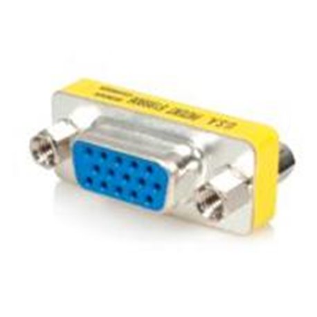 CAMBIADOR DELGADO DE GÉNERO VGA HD15 HEMBRA A HEMBRA - ACOPLADOR - STARTECH.COM MOD. GC15HSF