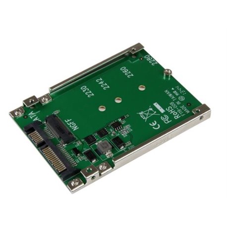 ADAPTADOR STARTECH SSD SATA M.2 NGFF A SATA DE 2.5 PULGADAS CONVERTIDOR -M2 A SATA - 1 x BAHIA TOTAL - M.2 - SERIE ATA/60