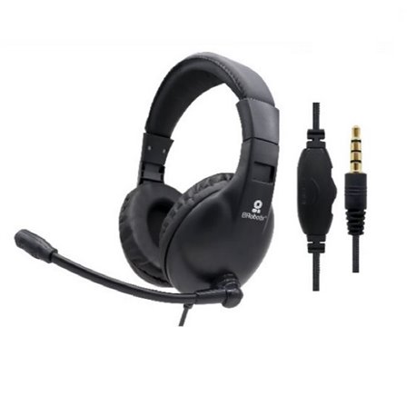 AUDIFONOS DIADEMA BROBOTIX TIPO GAMER CON MICROFONO AJUSTABLE  EXTRA SUAVE