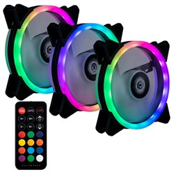 KIT 3 VENTILADORES BALAM RUSH 120MM ARGB EOLOX AIR 3 AFX30