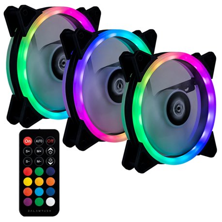 KIT 3 VENTILADORES BALAM RUSH 120MM ARGB EOLOX AIR 3 AFX30