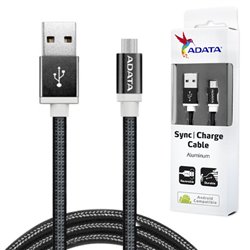 CABLE ADATA USB - MICRO USB 100CM  AMUCAL-100CMK-CBK NEGRO