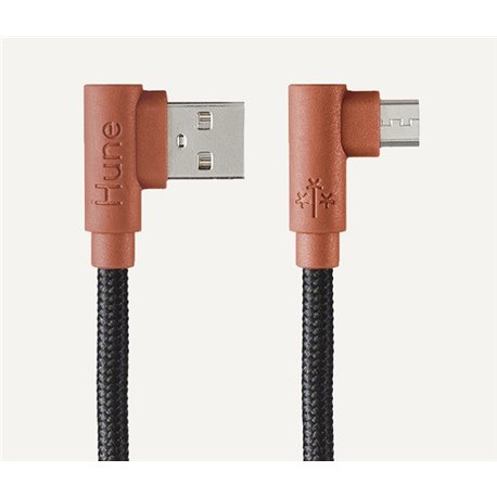 CABLE HUNE HIEDRA CORTEZA (CAFE) USB A MICRO USB 1.2M