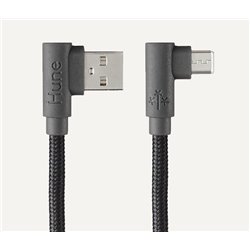 CABLE HUNE HIEDRA ROCA (GRIS) USB A MICRO USB 1.2M