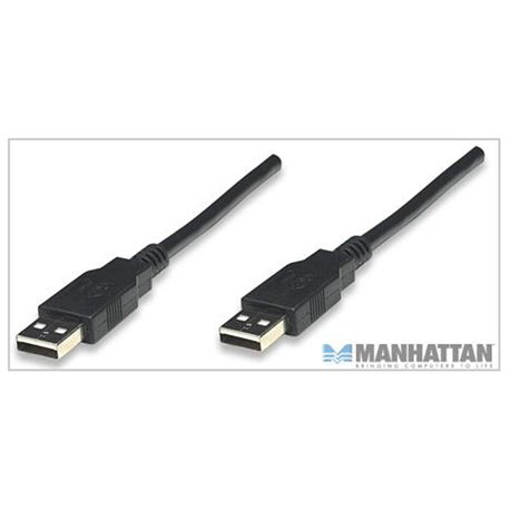 CABLE USB V2.0 A-A  1.8M  NEGRO