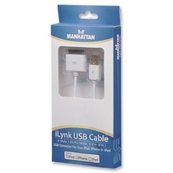 CABLE MANHATTAN ILYNK PARA IPAD USB BLANCO