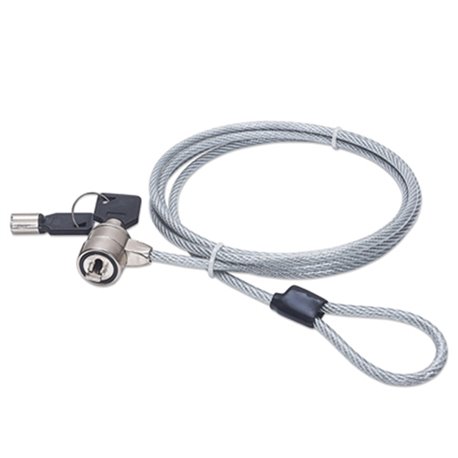 CANDADO PARA LAPTOP  MANHATTAN CON LLAVE 1.4M GRIS