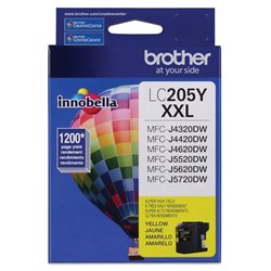 TINTA BROTHER LC205Y AMARILLO MFCJ4420DW/MFCJ4620DW/MFCJ5620DW/MFCJ5720DW (1 200 PAG)