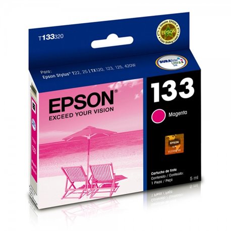 TINTA EPSON 133 T133320-AL MAGENTA STYLUS C Y TX235W/TX320F/TX430W/TX420/TX120C (355 PAG)