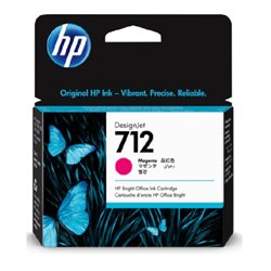 TINTA HP LF 712 3ED68A MAGENTA DESIGNJET T210 / T230 29ML