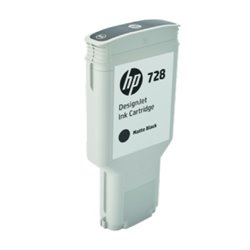TINTA HP LF 728 F9J68A NEGRO MATE LF DESIGNJET T730/T830 300ML