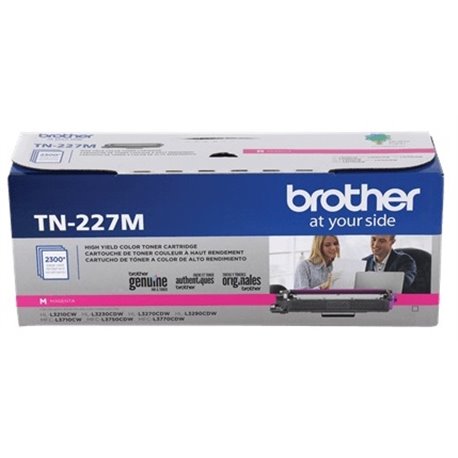 TONER BROTHER TN227M MAGENTA GENUINE ALTO RENDIMIENTO (2 300 PAG)HL-L3210CW  HL-L3230CDW  HL-L3270CDW  HL-L3290CDW  MFC-L3710CW 