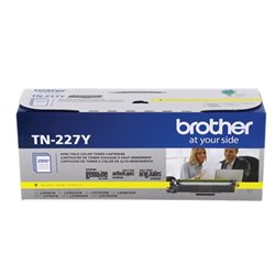 TONER BROTHER TN227Y AMARILLA GENUINE ALTO RENDIMIENTO (2 300 PAG) HL-L3210CW  HL-L3230CDW  HL-L3270CDW  HL-L3290CDW  MFC-L3710C