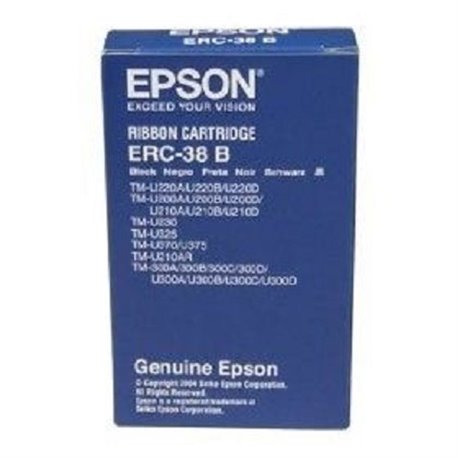 CINTA EPSON ERC-38B NEGRO TMU200D/TM300/TMU370/TMU375/TM-U375