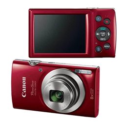 CAMARA DIGITAL CANON POWER SHOT ELPH 180 ROJA  LCD 2.7 20 MEGAPIXELES
