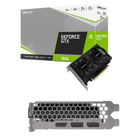 TJ VIDEO PCI EXPRESS 4GB PNY GTX 1650 DUAL FAN GDDR6 128BITS HDMI 1DP  VCG16504D6DFPPB