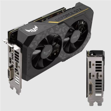 TJ VIDEO ASUS 6GB TUF-GTX1660TI-O6G-EVO-GAMING GDDR6 HDMI/DP/DVI
