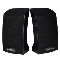 BOCINAS ACTECK-E MULTIMEDIA ENTRY 750 2.0 USB/3.5MM/NEGRO