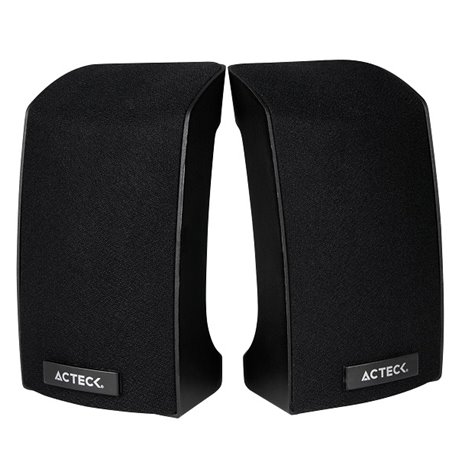 BOCINAS ACTECK-E MULTIMEDIA ENTRY 750 2.0 USB/3.5MM/NEGRO