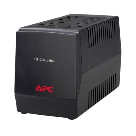 REGULADOR APC LS1200-LM60 1200VA/ 600W AVR 8 NEMA5-15 REGULADOS ATERRIZADOS ALTO VOLTAJE 120V 60Hz