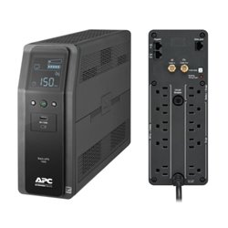 UPS APC BACK-UPS PRO BR1500M2-LM 1.50kVA/900W TORRE STANDBY 120V AC Entrada 12V AC SALIDA 10 x NEMA 5-15R