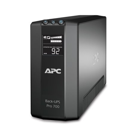 UPS APC PRO BR700G 700VA/ 420W AVR PANTALLA LCD 6 NEMA 5-15R (3 CON RESPALDO BATERIA)