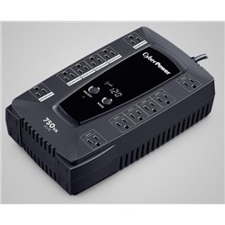 NOBREAK CYBERPOWER AVRG750LCD 750VA 450W VISOR LCD 12 CONTACTOS NEMA 5-15R 6 CON RESPALDO BATERIA RJ11