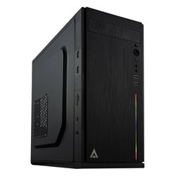 GABINETE FUSION X500 FUENTE 500W RGB  MINI TORRE M-ATX M-ITX USB 3.0  AC-929530
