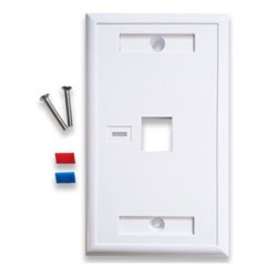TAPA BROBOTIX (FACEPLATE) 1 PUERTO COLOR BLANCO