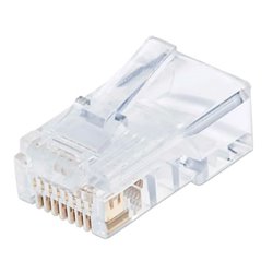PLUG INTELLINET RJ45 CAT 5E 100 PZAS SOLIDO PRO