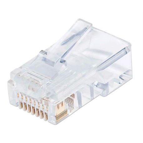 PLUG INTELLINET RJ45 CAT 5E 100 PZAS SOLIDO PRO